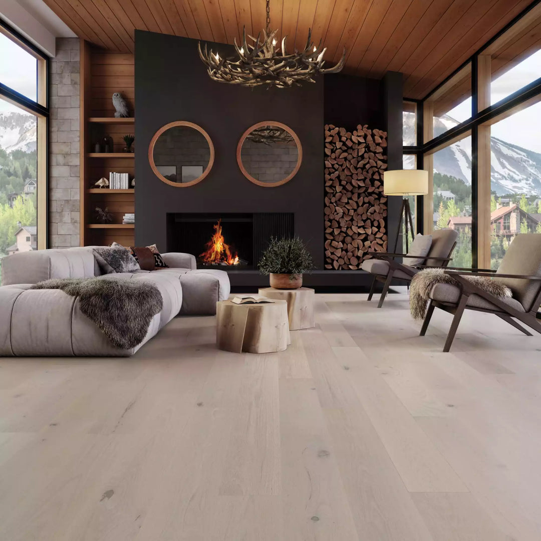 Yukon Aspen Oak Character Chevron, Herringbone & Plank