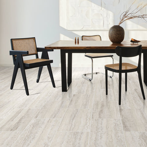 Travertino Horizon Vinyl Tile