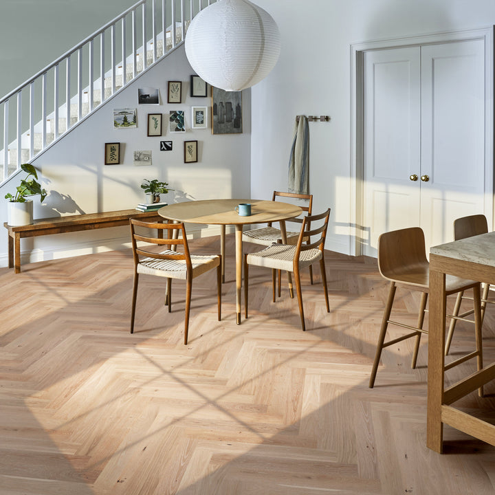 Provincial Parch White Oak Parquet, Herringbone & Plank