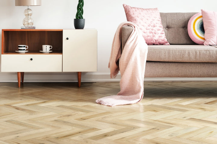6" Perla European Oak  Herringbone & Plank