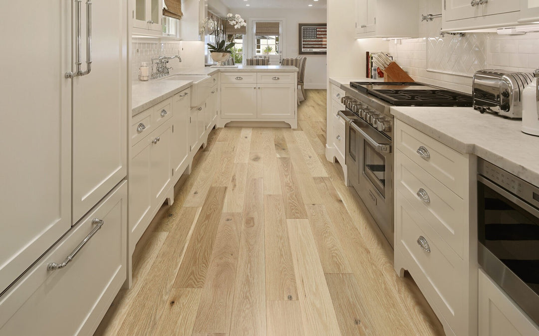6" Perla European Oak  Herringbone & Plank