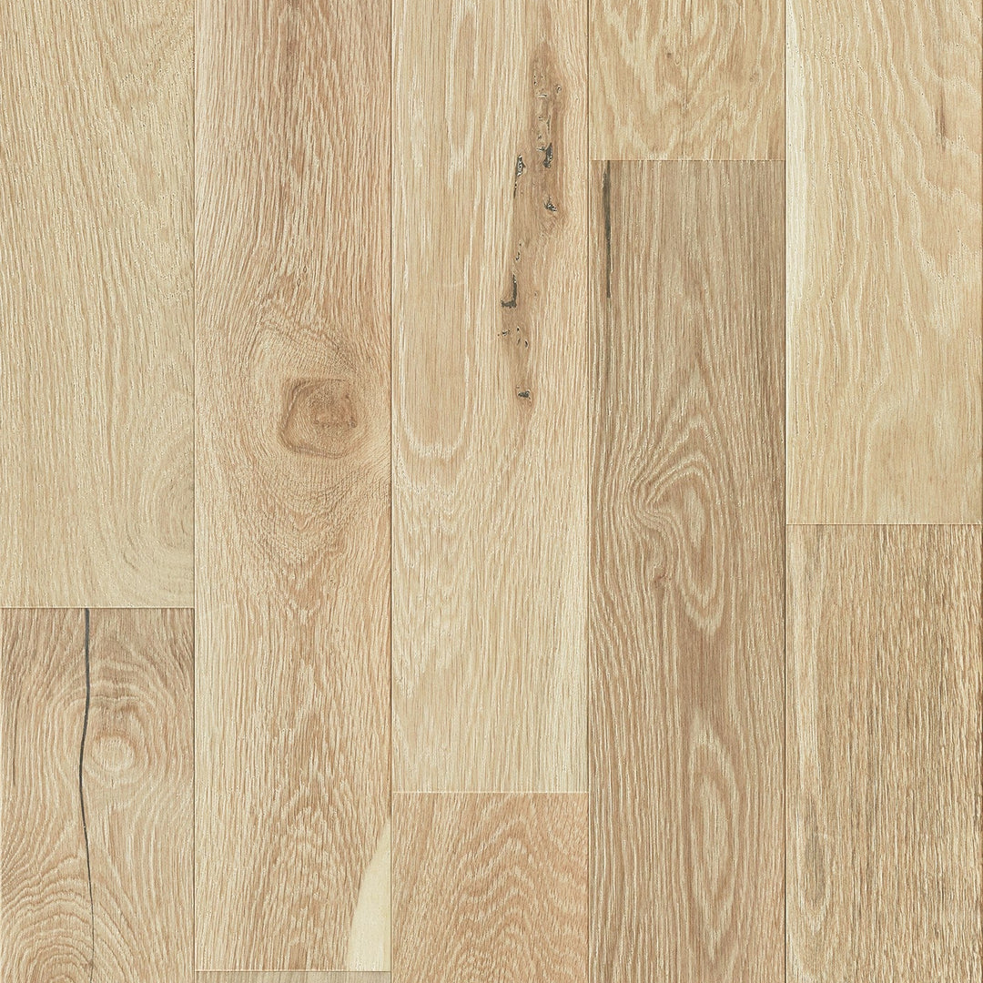 6" Perla European Oak  Herringbone & Plank