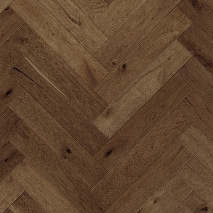 6" Pulpis European Oak Herringbone & Plank