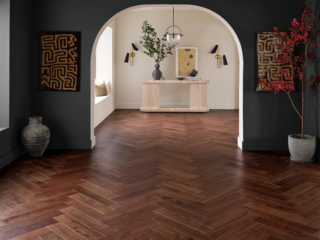 Rye American Walnut Herringbone & Plank