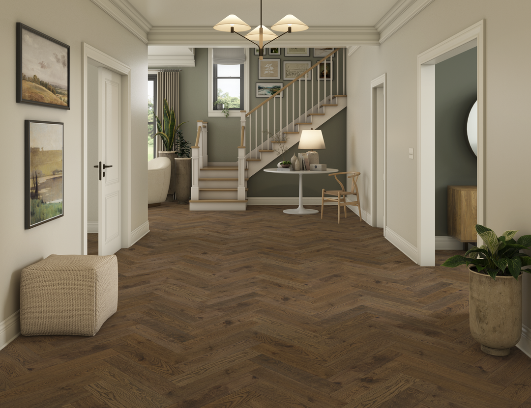 Little Black River European White Oak Herringbone & Plank