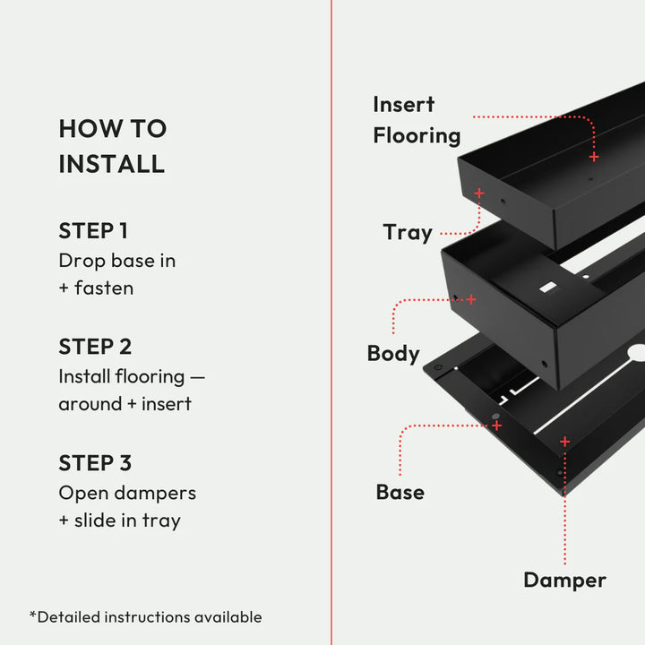 Luxe Flushed Floor Vent