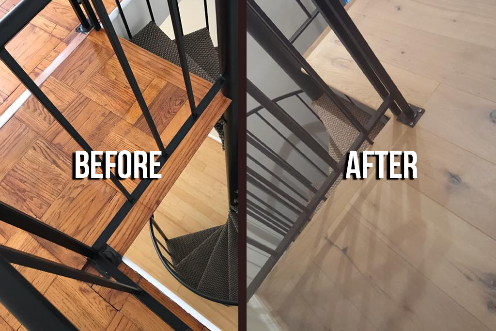 before and after flooring