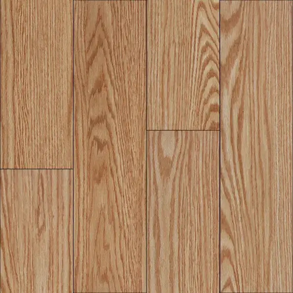 Red Oak Luxury Vinyl Plank Flooring - Medium Brown Color