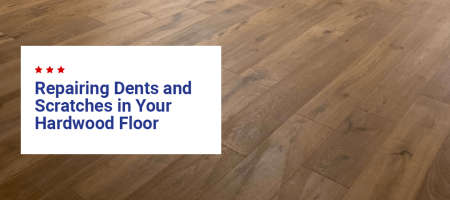 Repairing dents and scratches in hardwood floors