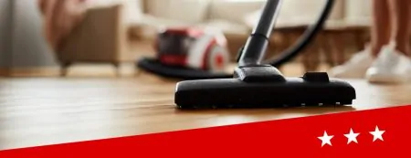 vacuum cleaner on floor